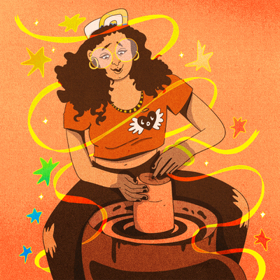 Mitra molding a cup